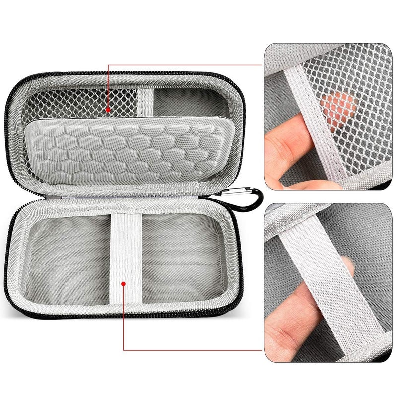 GWCASE حافظة صلبة متوافقة مع SanDisk Extreme PRO 500GB 1TB 2TB 4TB SSD خارجي محمول. حاملة سفر لمحرك الحالة الصلبة Crucial X8 (صندوق فقط) - Image 3